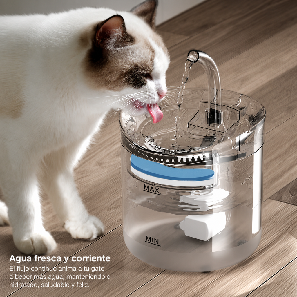 Fuente Automática de Agua para Gatos