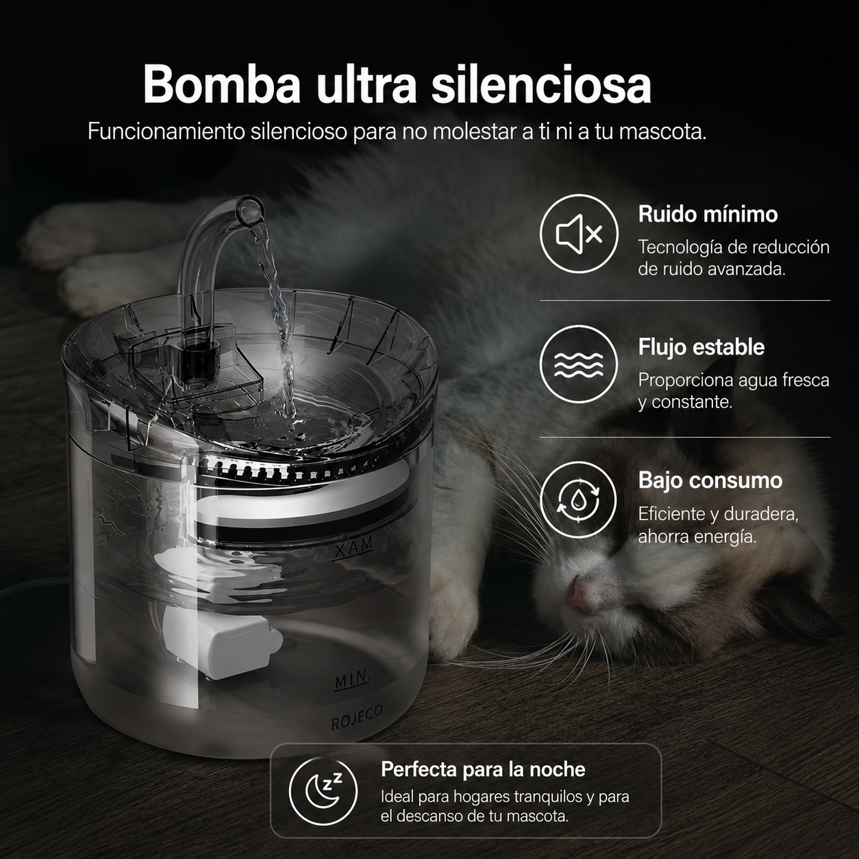 Fuente Automática de Agua para Gatos