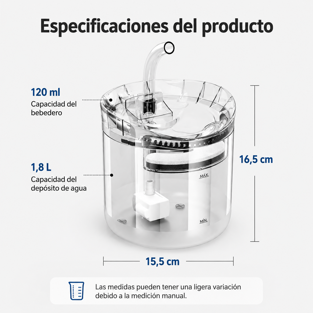 Fuente Automática de Agua para Gatos